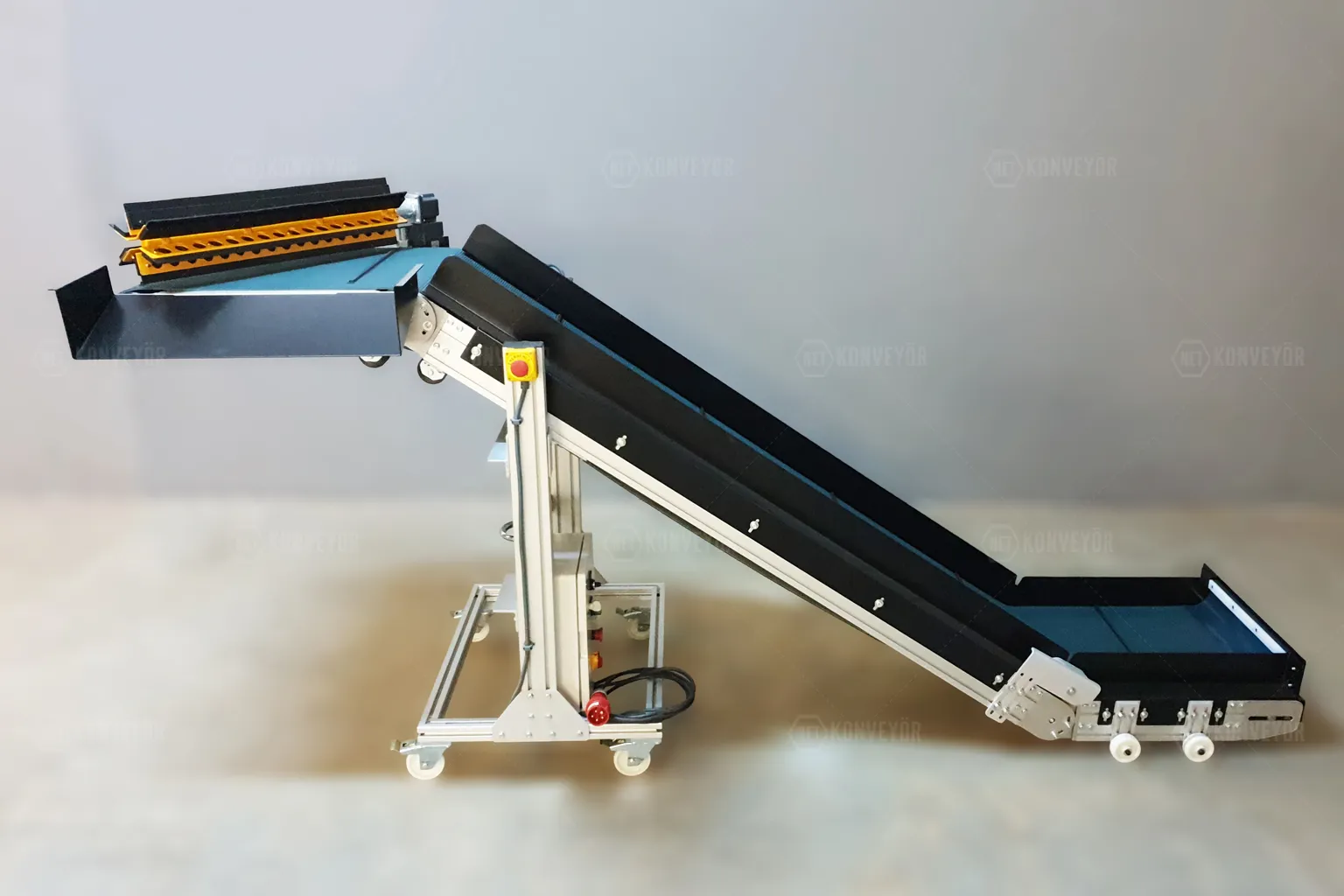 plastic injection conveyor system